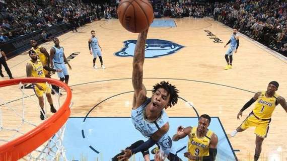 NBA - Ja Morant e i Grizzlies si rilanciano contro i Lakers