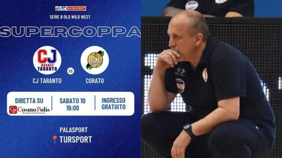 Serie B - Supercoppa, CJ Taranto: al Tursport arriva la neopromossa Corato