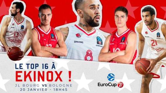 EuroCup - Virtus Bologna domani in campo a Bourg en Bresse