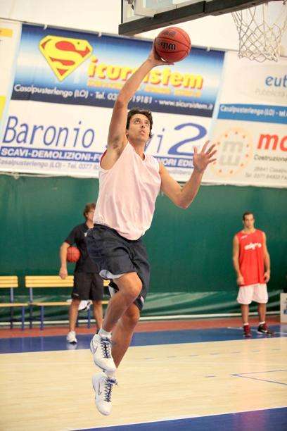Diego Banti in allenamento al Campus