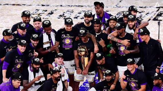 NBA - I Lakers vincono il titolo trascinati dalla tripla doppia di James 