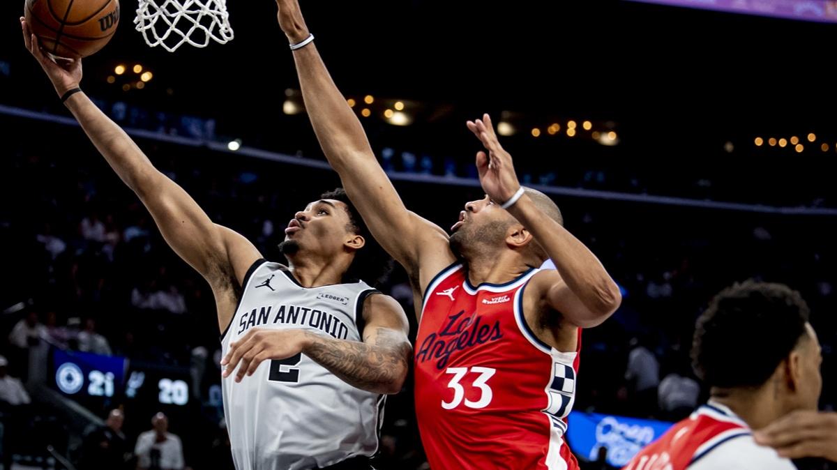 Spurs autoritari a Los Angeles senza Wembanyama, Clippers ko