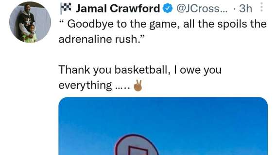 Jamal Crawford annuncia il ritiro: "Grazie basket, ti devo tutto"