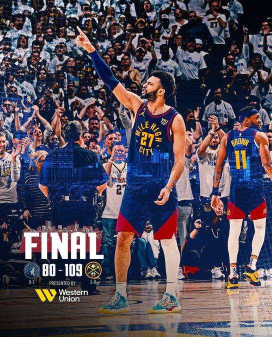 NBA - Denver sfrutta appieno il fattore campo contro i Timberwolves