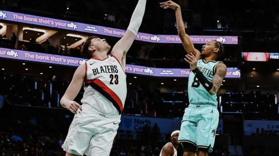 NBA - A Charlotte la quarta vittoria consecutiva per i Trailblazers