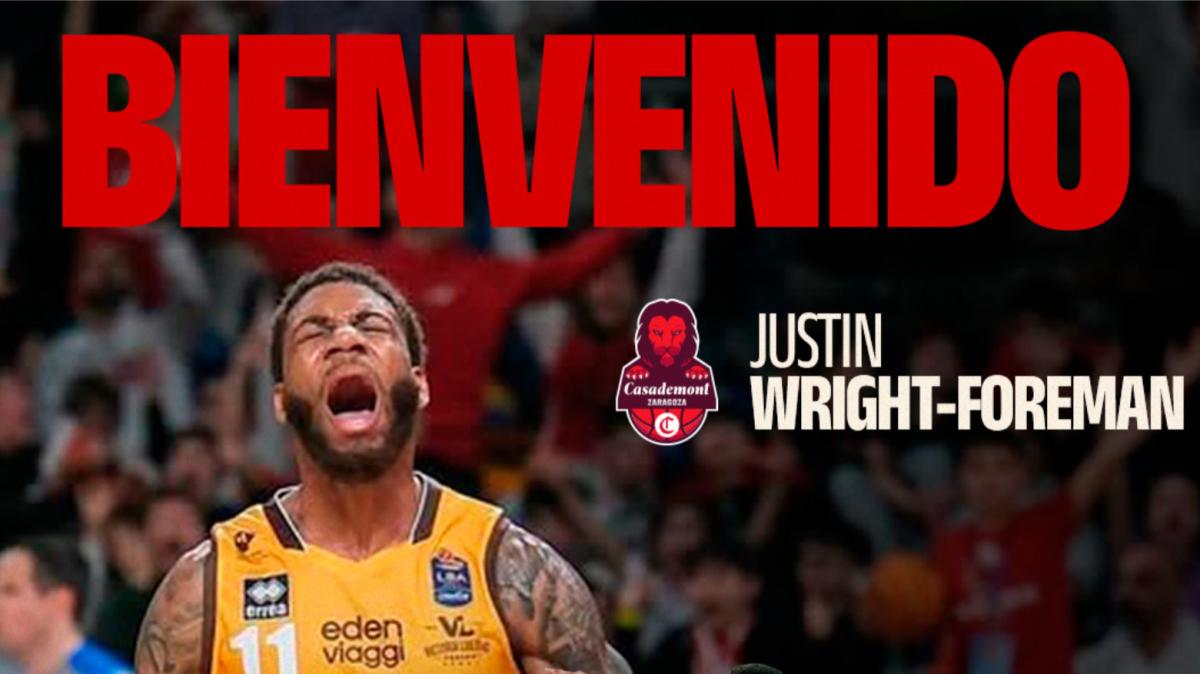 L'ex Pesaro Justin Wright-Foreman va a rinforzare il Casademont Zaragoza