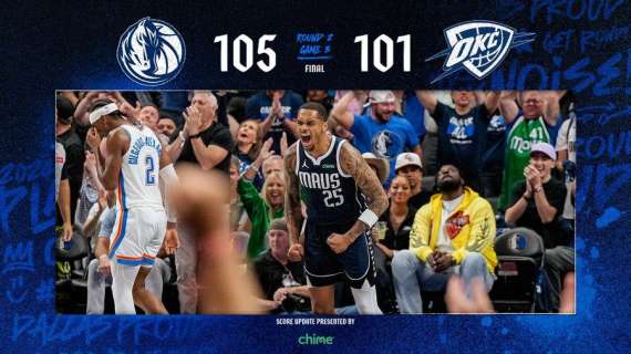 NBA Playoff - Battaglia a Dallas: i Mavericks passano avanti 2-1 sui Thunder