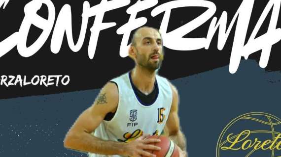 Serie B - Jacopo Aglio confermato in forza al Loreto Pesaro