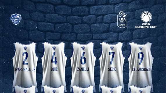 Dinamo Sassari, ecco i numeri di maglia per la stagione 2025/26