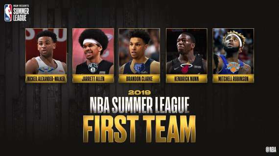 NBA Summer League - Nominati il primo ed il secondo miglior quintetto