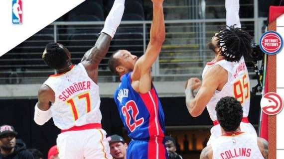 NBA - I Pistons ritrovano il sorriso ad Atlanta