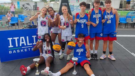 3×3 U14, Anzio Basket (Maschile) e Club Basket Frascati (Femminile) Campioni d’Italia 2024