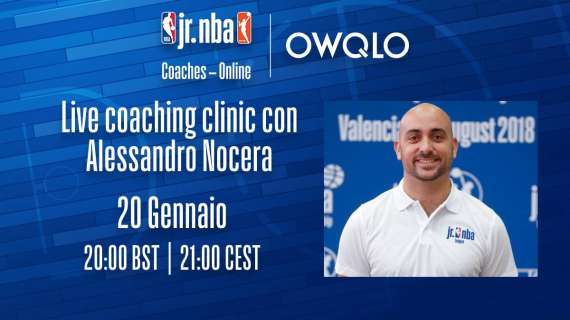 L’assistente allenatore del Baskonia Alessandro Nocera terrà uno dei clinic Jr. NBA Coaches – Online Program
