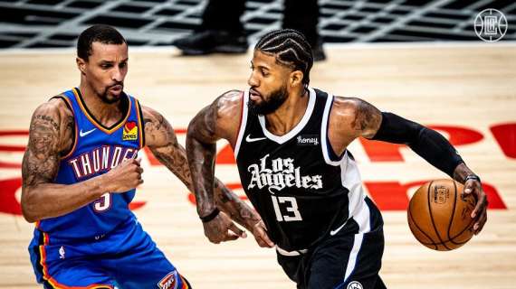 NBA - Clippers: infortunio per Paul George nella gara con i Thunder