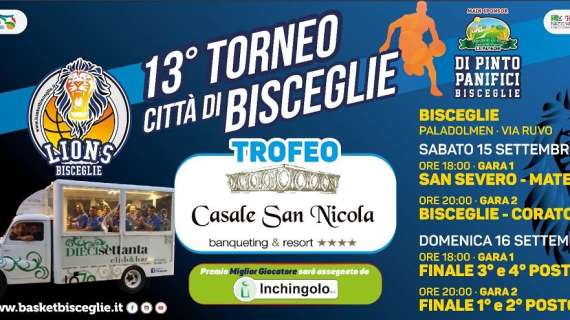 Serie B - Trofeo Casale San Nicola al PalaDolmen, con Lions, Corato, Matera e San Severo