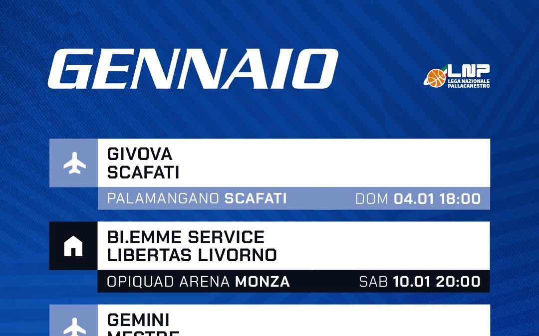 Gennaio "caldo" per la Gruppo Mascio Bergamo: sei incontri in 19 giorni