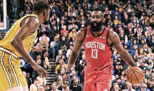 NBA - Harden, un marziano a Oakland nell'overtime tra Warriors e Rockets