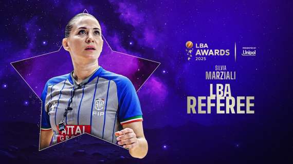 Silvia Marziali per il secondo anno consecutivo LBA Referee of the Year dell'anno