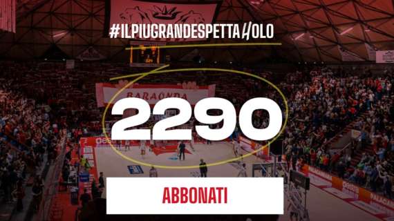 LBA - Estra Pistoia, la campagna abbonamenti chiusa con 2290 tessere