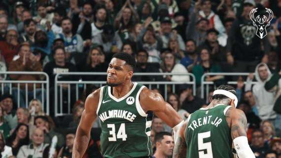 NBA - Antetokounmpo a piacere, i Bucks regolano bene i Bulls