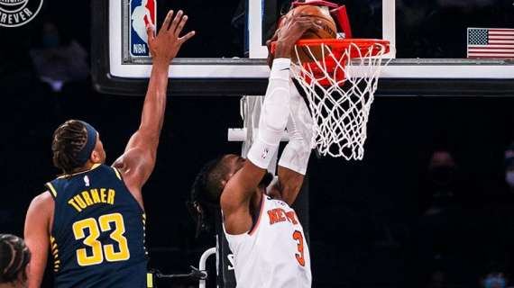 NBA - I Knicks fermano Indiana e adesso sono quinti in classifica
