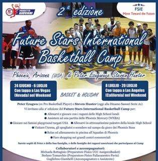 Vivi anche tu la fantastica esperienza del "Future Stars International Basketball Camp"!
