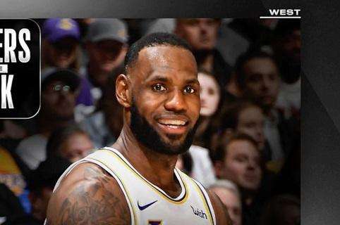 NBA - Player Of The Week: a Ovest è LeBron James