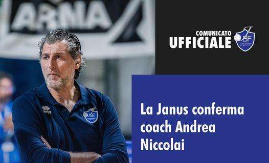 Serie B - Ufficiale: Janus Fabriano, confermato coach Andrea Niccolai