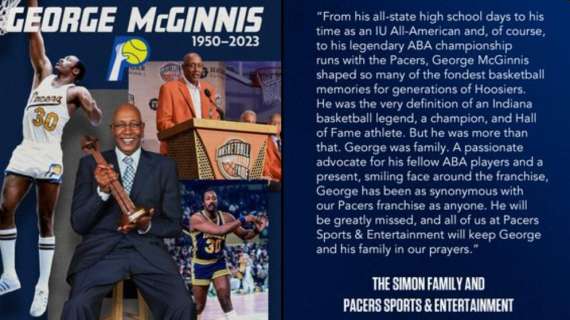 Lutto nel mondo NBA: è morto l'Hall of Famer George McGinnis
