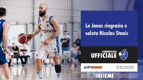 Serie B - La Janus Fabriano saluta e ringrazia Nicolas Stanic