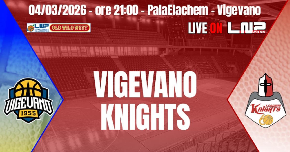 Serie B - Legnano Knights, sfida alla capolista Vigevano