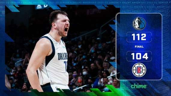 NBA - Un supplementare decide la vittoria Mavericks sui Clippers