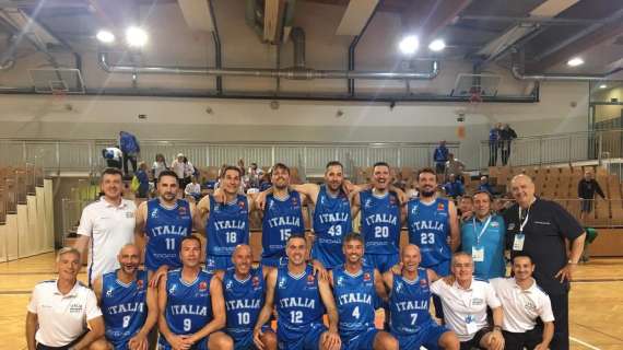 Maxibasket Europei- La nazionale over 40 in finale oggi alla 14 contro la Slovenia 
