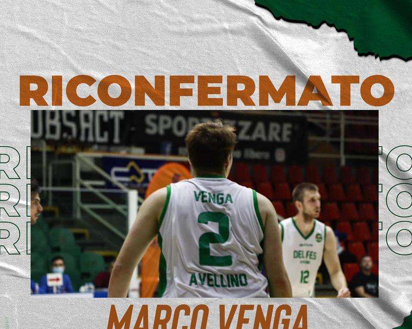 Serie B - DelFes Avellino: confermato l'ala/pivot Marco Venga