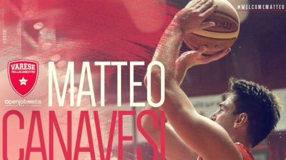 UFFICIALE A - Pallacanestro Varese: accordo con Matteo Canavesi