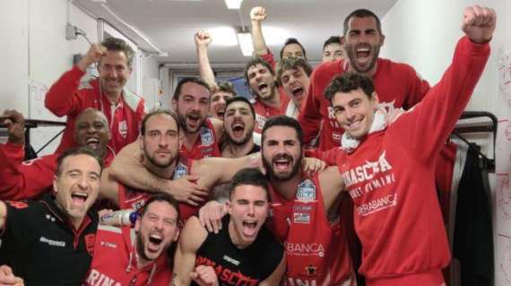 Serie B - RivieraBanca Basket Rimini vince di misura a Piombino