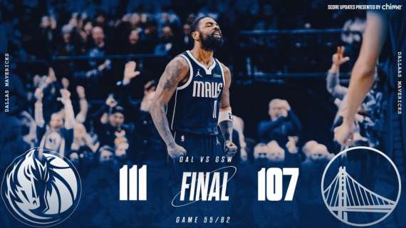 NBA - Kyrie Irving conduce i ridotti Mavericks a battere Golden State