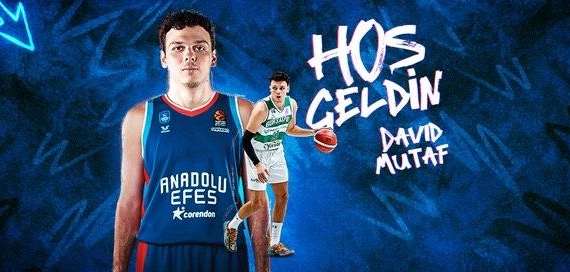 UFFICIALE EL - Anadolu Efes, contratto biennale con David Mutaf