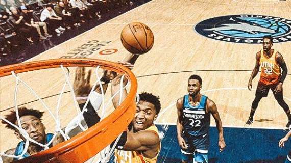 NBA - Gli Utah Jazz si rilanciano in casa dei Timberwolves