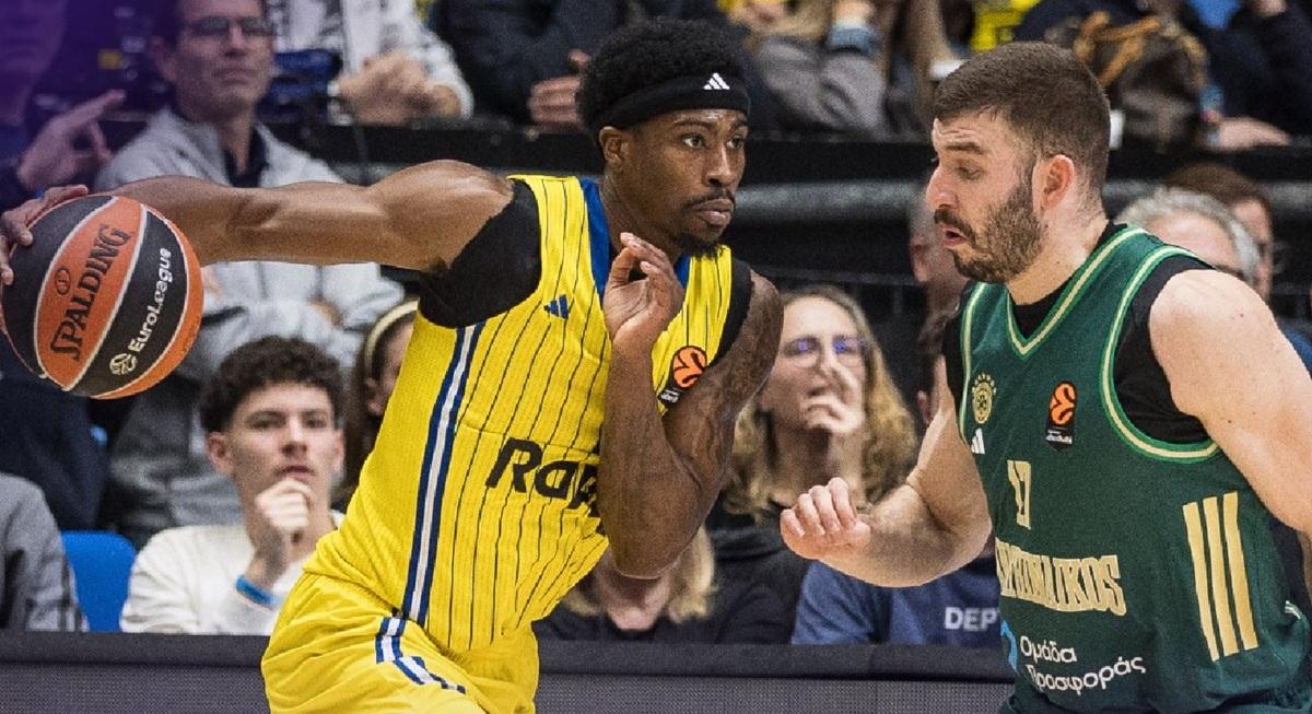 Panathinaikos sconfitto dal Maccabi Tel Aviv: due triple mancate e un finale di fuoco