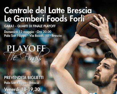 Centrale del Latte Brescia, prevendita e prezzi biglietti in vista dell'attesissima sfida play off con Forlì