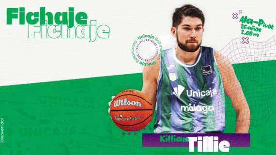 UFFICIALE BCL - L'Unicaja Malaga firma l'ex NBA Killian Tillie