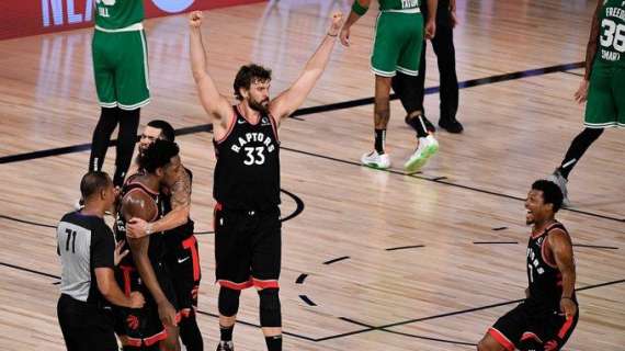 NBA Playoff - I Raptors rialzano la testa contro i Celtics all'ultimo tuffo