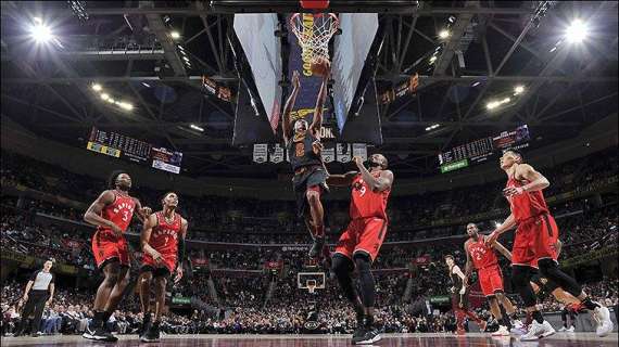 NBA - Battuta d'arresto con figuraccia dei Raptors a Cleveland