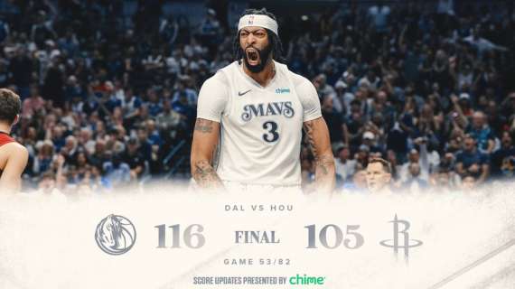 NBA - Anthony Davis guida i Mavericks a superare i Rockets