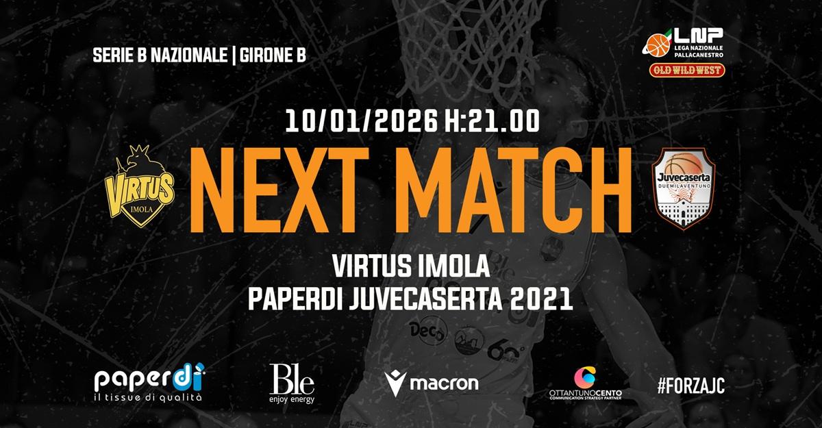 Serie B - Paperdi Caserta di scena al PalaRuggi della Virtus Imola