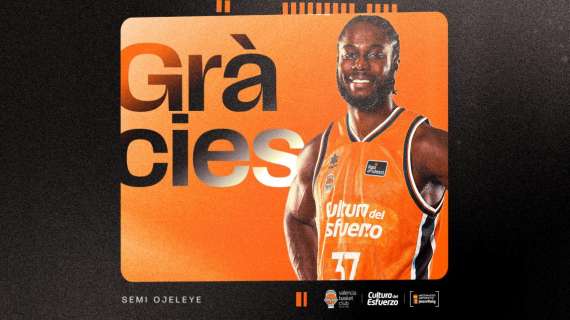 Il Valencia annuncia l'uscita di Semi Ojeleye: andrà alla Stella Rossa