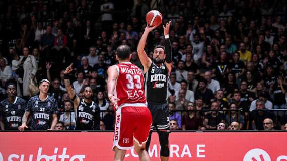 LBA Supercoppa | Olimpia vs Virtus, il tabellino all'intervallo: Mirotic a zero