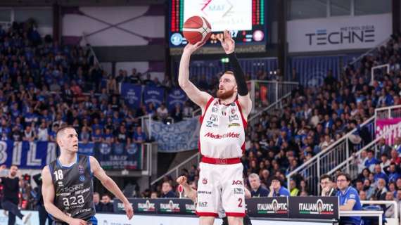 L'Olimpia espugna Brescia, il tabellino: 15 di Shields e Mannion