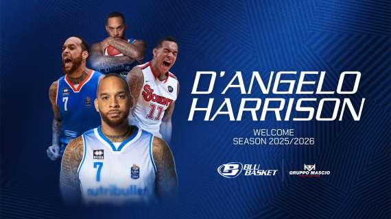 UFFICIALE A2 - Colpaccio Blu Basket, firmato D'Angelo Harrison